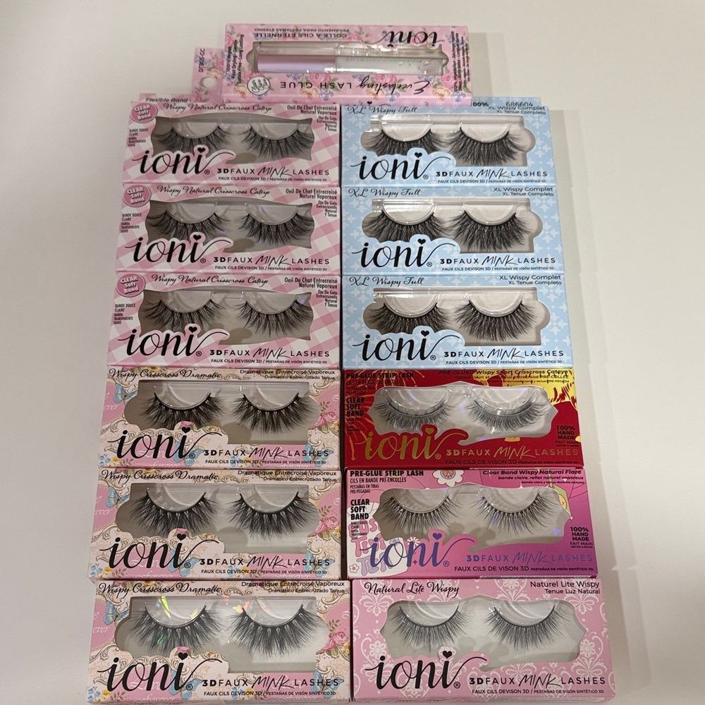 Ioni 3D Faux Mink Lashes - Wispy Crisscross Dramatic